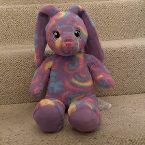 Build-a-Bear purple tie dye bunny